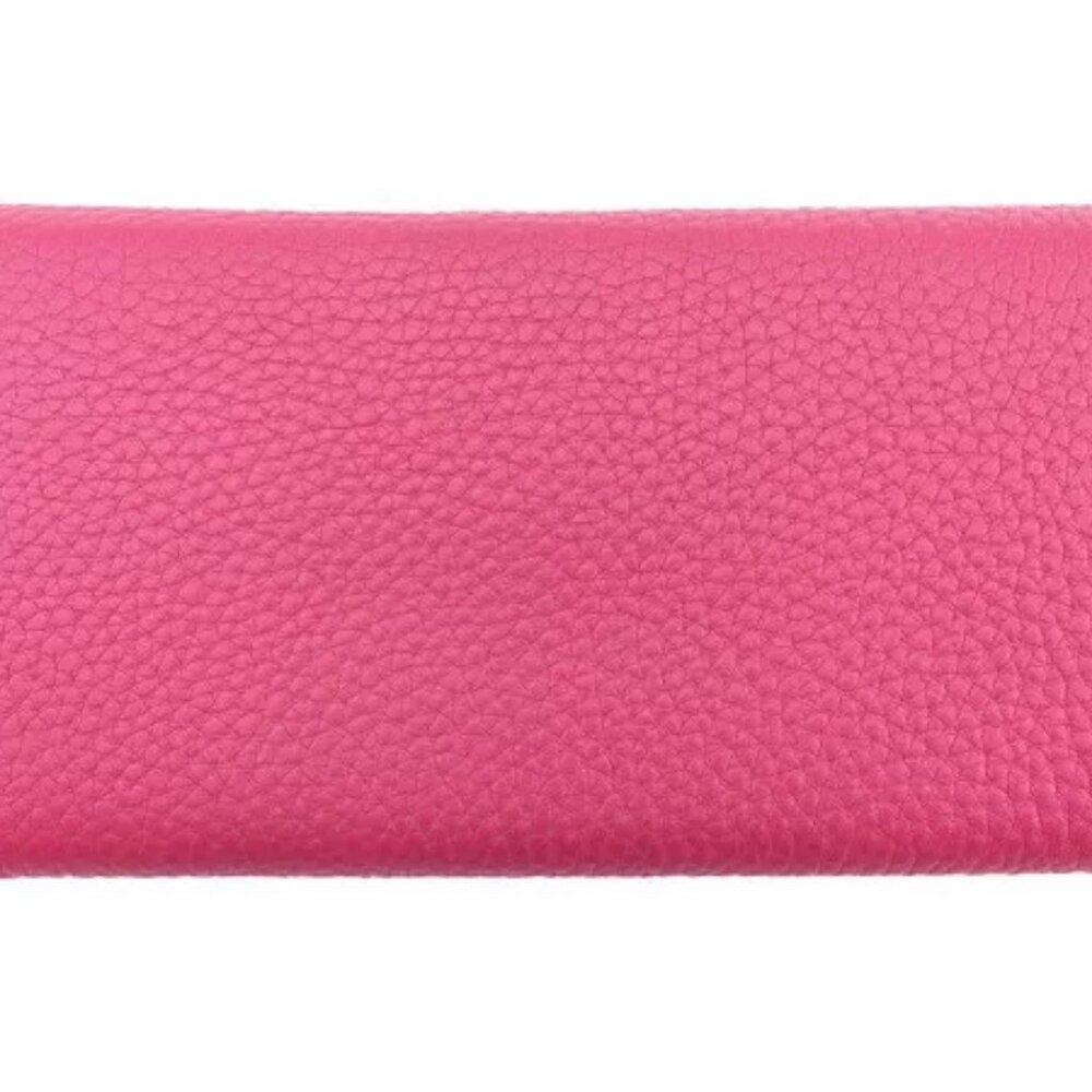 PRADA long wallet logo pink leather x gold hardware Authentic Used - Picture 2 of 9